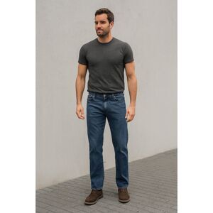 MOTT & BOW Blue Straight Leg Denim Jeans Pants Trousers   Mens Size 35 x 30